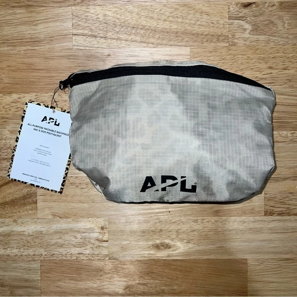 APL All-Purpose Packable Backpack with Leopard Trim - Versatile & Lightweight